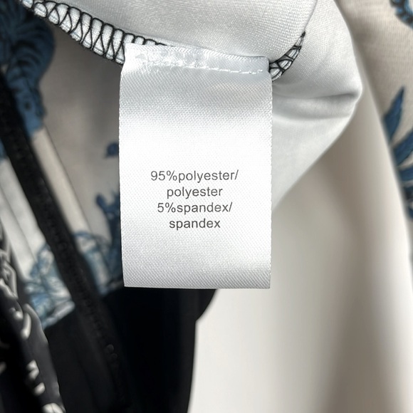 Pam & Gela F/19 Jagger Tiger-Print Neck Tie Cropped Track Jacket - Picture 11 of 11